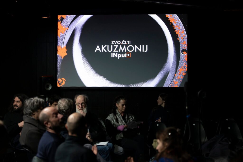 Amok, photo of the audience at Kino Šiška, Enrique Mendoza